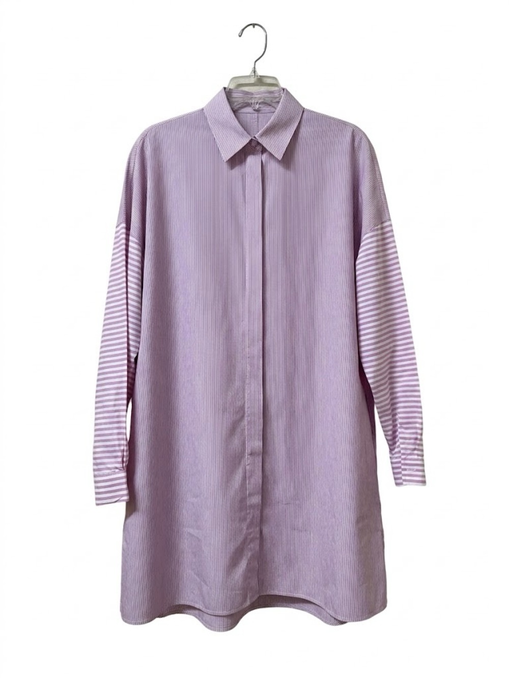 Caryn Lawn Pink Striped Button Down Shirt